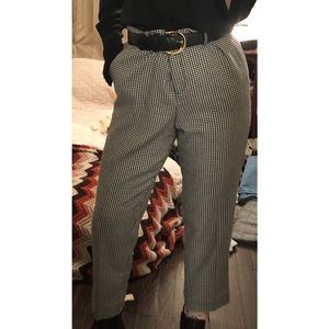 Vintage Houndstooth High Waist Pant